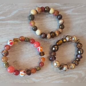 Elegant Beaded Bracelet Bundle- Multicolor